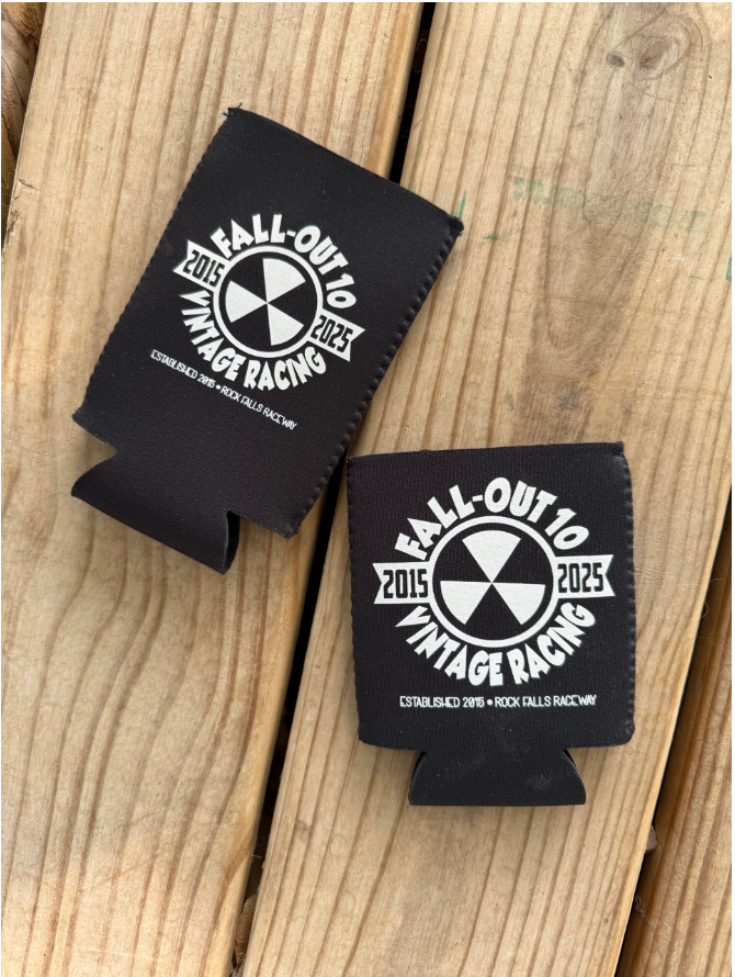 Vintage Drag Racing Can Koozie