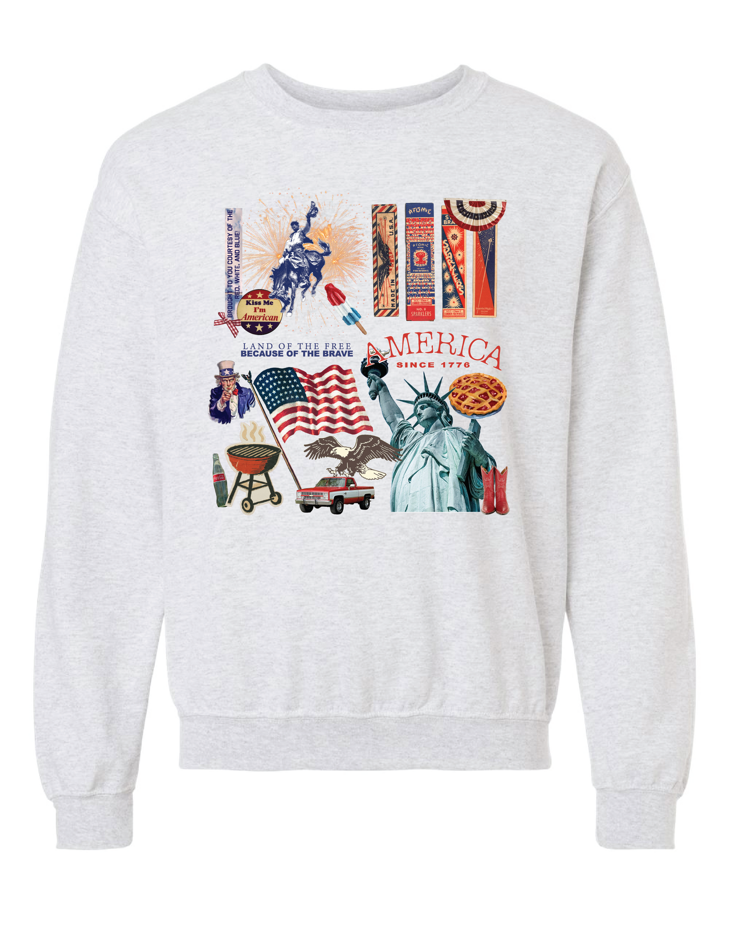 America Collage Crewneck