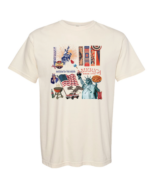 America Collage TShirt